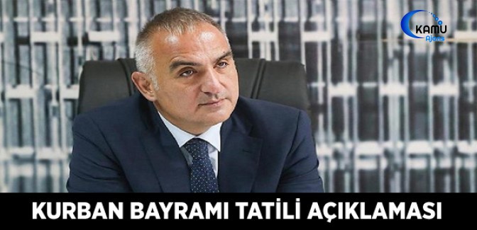 Bakan Ersoy'dan Kurban Bayramı Tatili Açıklaması