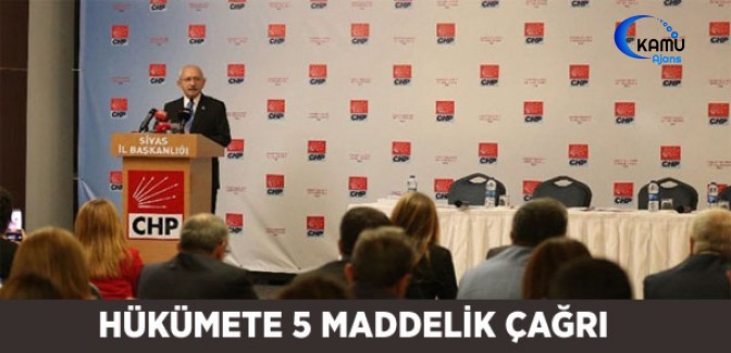 Hükümete 5 Maddelik Çağrı