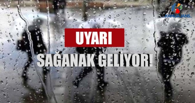 Meteorolojiden Çok Sayıda Kente Sağanak Yağış Uyarısı
