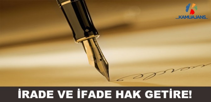 İrade ve İfade Hak Getire!
