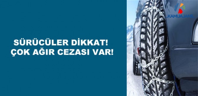 Sürücülere Kış Lastiği Uyarısı