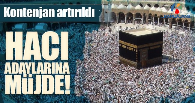 Hac Kontenjanı 3 Bin 430 Kişi Arttı