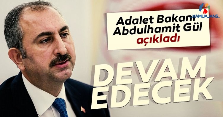 Bakan Gül'den 'İkinci Yargı Paketi' Açıklaması