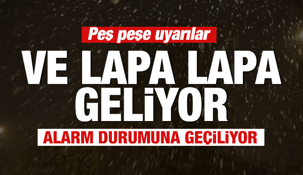 Kar Yağışı İçin Son Dakika Alarmı! Lapa Lapa Başladı! Tatil Haberleri Geldi