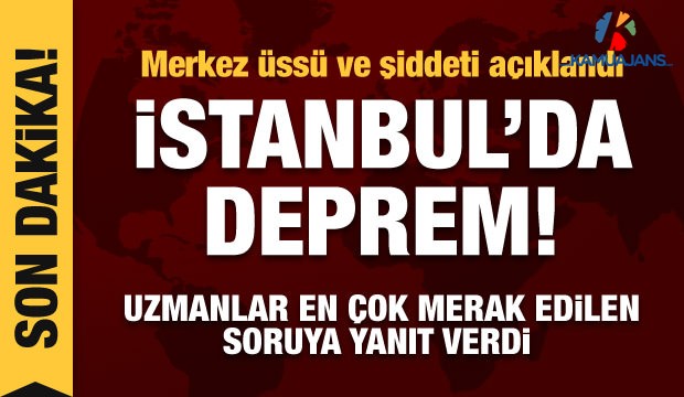Marmara Denizi'nde Deprem! Merkez Üssü Ve Şiddeti Açıklandı!