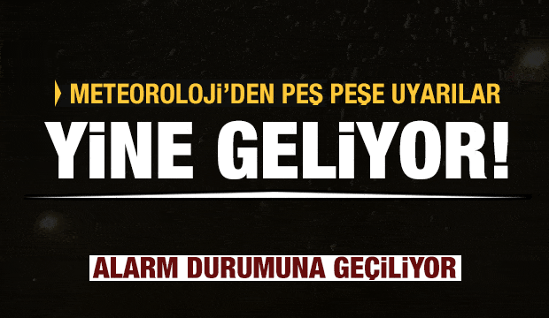 Meteoroloji'den Son Dakika Uyarısı Geldi! Ve Yine Başlıyor!