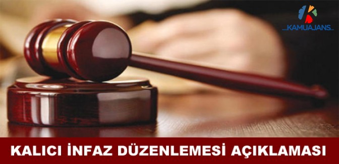 Cumhurbaşkanı Erdoğan'dan Kalıcı İnfaz Düzenlemesi Talimatı