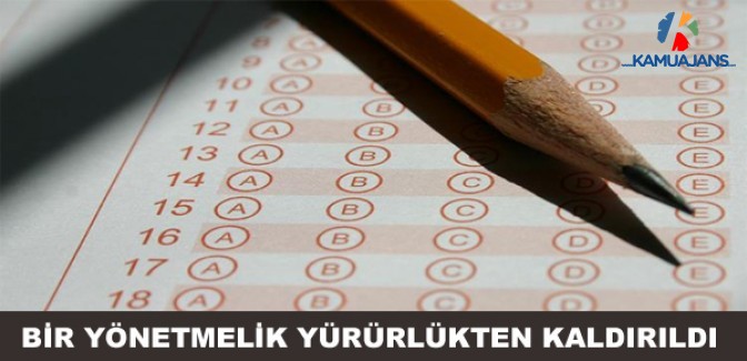 Sınav ve Atama Yönetmeliğinin Yürürlükten Kaldırılmasına Dair Yönetmelik