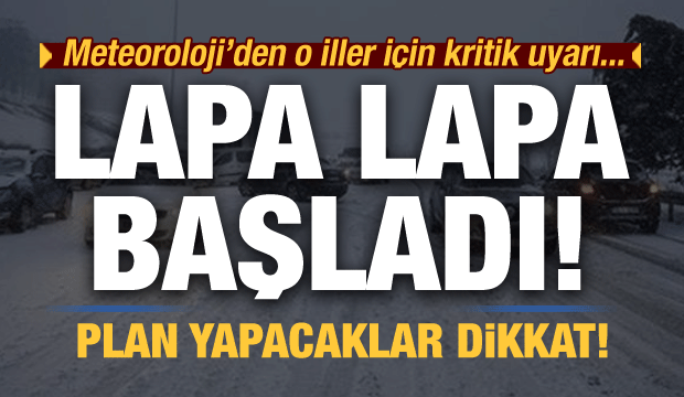 Beklenen Oldu, Kar Yağışı Başladı! Meteoroloji Peş Peşe Uyarmıştı...