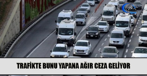 Trafikte Bunu Yapana 2 Bin 700 Lira Ceza Geliyor