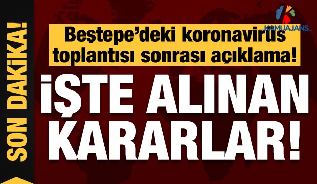 Beştepe'deki Koronavirüs Toplantısı Sonrası Alınan Kararlar Açıklandı!
