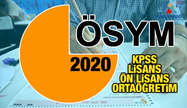 2020 KPSS Sınav Tarihleri Belli Oldu