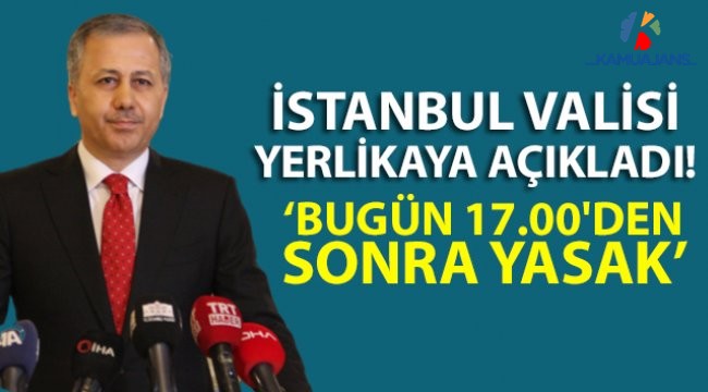 İstanbul Valisi: 17.00 İtibariyle Otobüsle Şehir Dışına Çıkışlar Durdurulmuştur