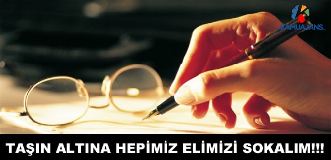 Taşın Altına Hepimiz Elimizi Sokalım!!!