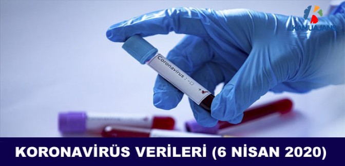Koronavirüs'te 6 Nisan 2020 Tarihli Veriler