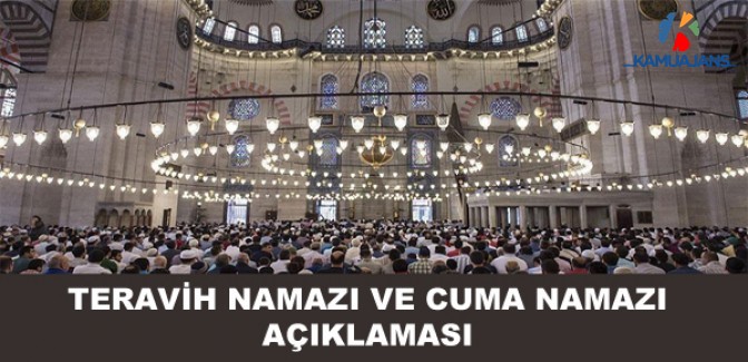 Camilerde Teravih Namazı ve Cuma Namazı Kılınacak Mı? Diyanetten Açıklama