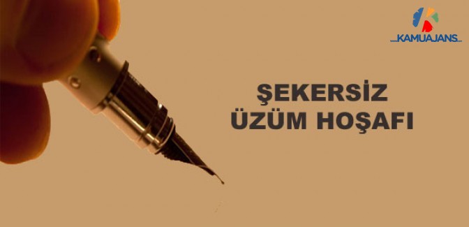 Şekersiz Üzüm Hoşafı (Marketlere Hücum Edenlere İthafen)