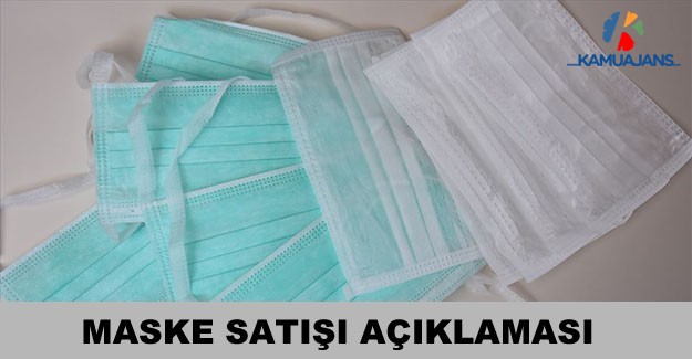 Maskenin Parayla Satılması Gündemimizde Yok