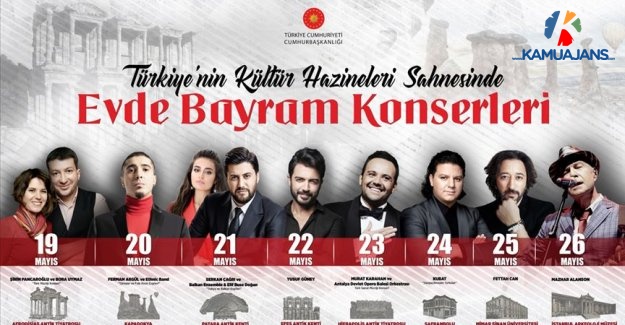 “7 Tepeden 7 Kıtaya” Evde Bayram Konser Programı