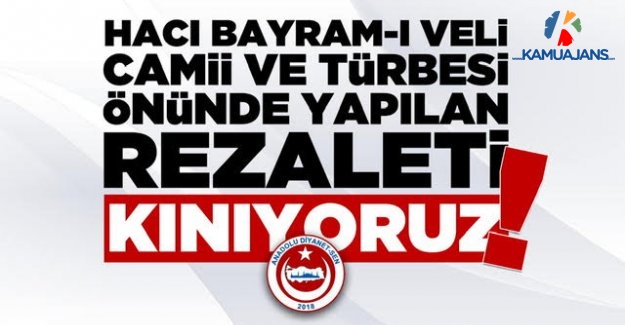 Anadolu Diyanet Sen, Hacı Bayram-I Veli Camii Ve Türbesi Önünde Drift Yapanları Kınadı