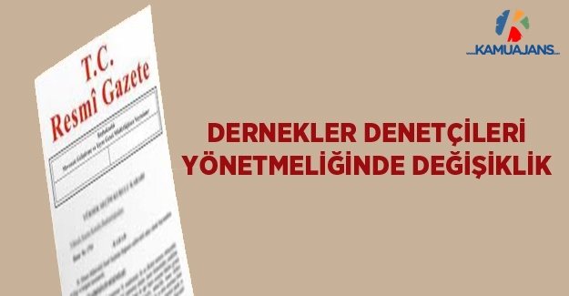Dernekler Denetçileri Yönetmeliğinde Değişiklik (4 Haziran 2020)