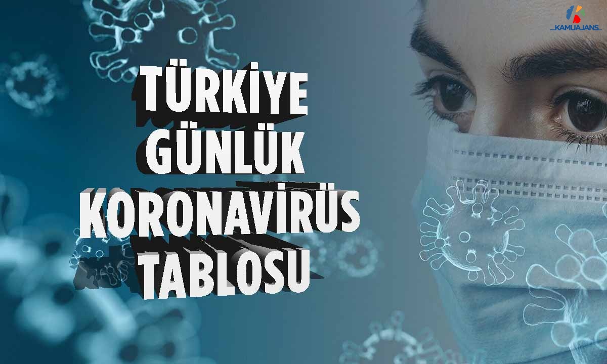 4 Haziran 2020 Tarihli Koronavirüs Tablosu Yayınlandı