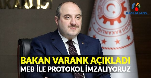Bakan Varank Açıkladı! MEB ile Protokol İmzalanıyor!