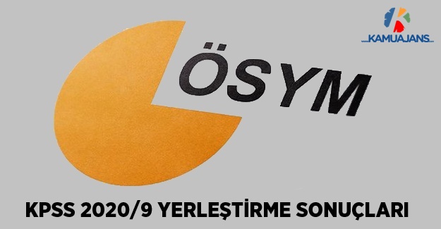 KPSS-2020/9 Yerleştirme Sonuçları
