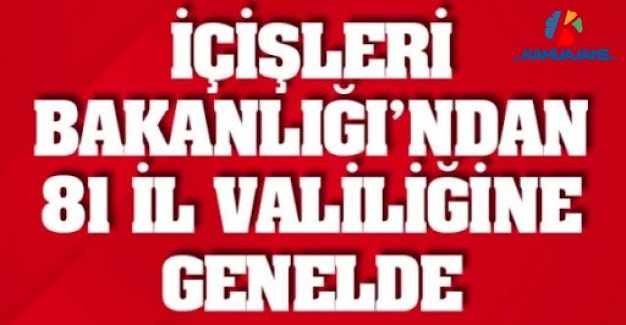 İçişlerinden 81 İl Valiliğine 'Halı Saha' Genelgesi
