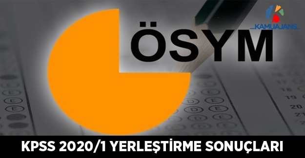 KPSS-2020/1 Yerleştirme Sonuçları