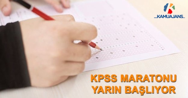 KPSS Maratonu Yarın Başlıyor