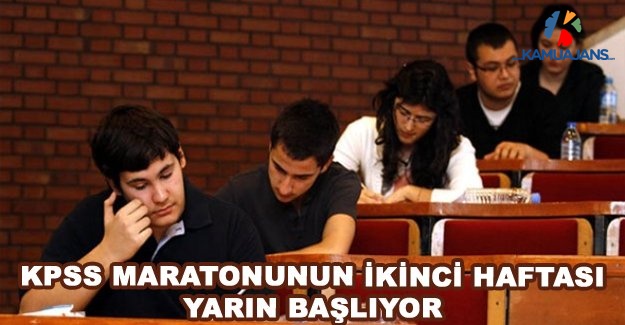 KPSS Maratonunun İkinci Haftası Yarın Başlıyor