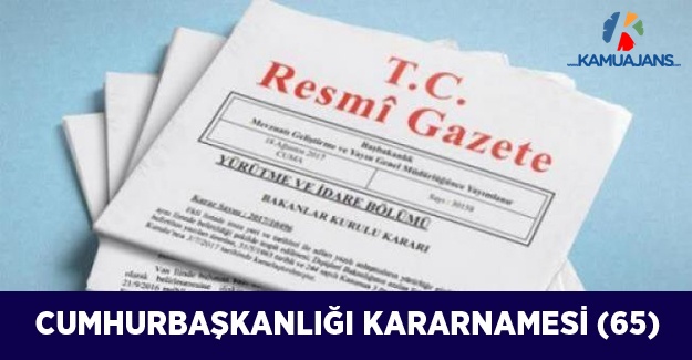 Cumhurbaşkanlığı Kararnamesi (65)