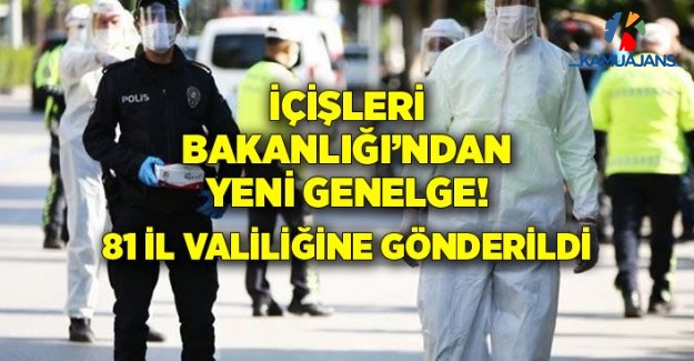 5 Kasım İçişleri Bakanlığı'ndan 81 İle Yeni Genelge