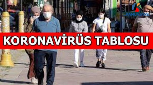 10 Kasım 2020 Koronavirüs Tablosu Açıklandı