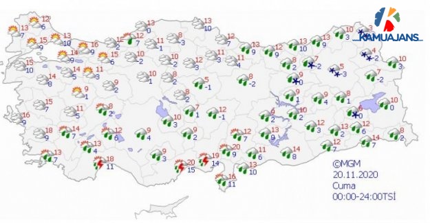 4 İle Kar Yağışı Uyarısı