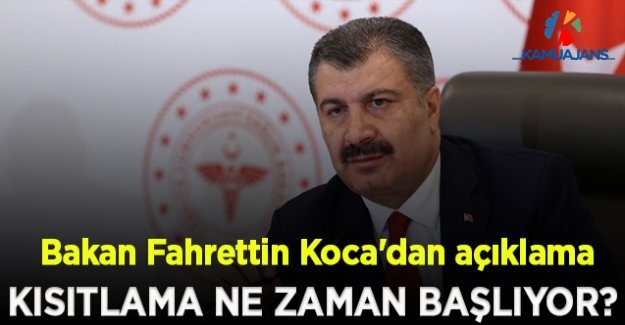 Bakan Koca'dan Hafta Sonu Kısıtlama Açıklaması!