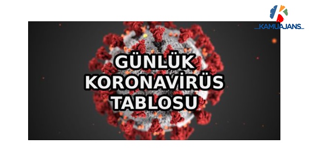 22 Aralık 2020 Koronavirüs Tablosu Yayınlandı
