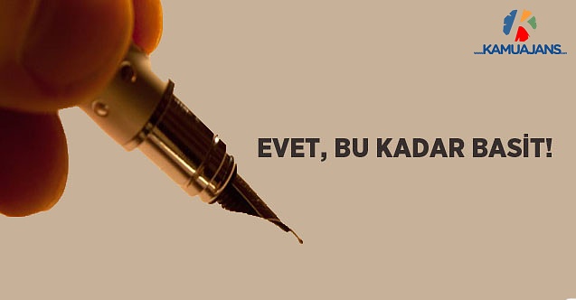 Evet, Bu Kadar Basit!