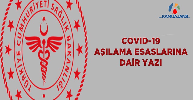 Covid-19 Aşılama Esaslarına Dair Yazı