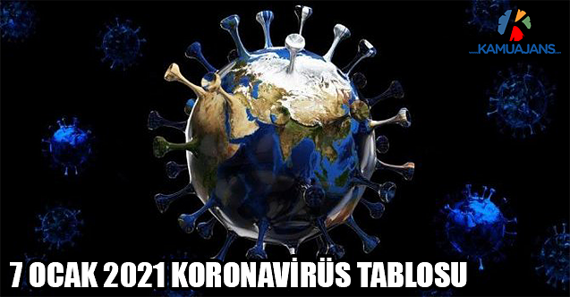 7 Ocak 2021 Koronavirüs Tablosu