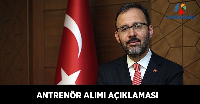 2 Bin Antrenör Alımı Yapılacak