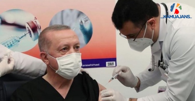 Cumhurbaşkanı Erdoğan İkinci Doz Aşısını Oldu