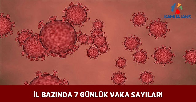 İl Bazında 7 Günlük Vaka Sayıları