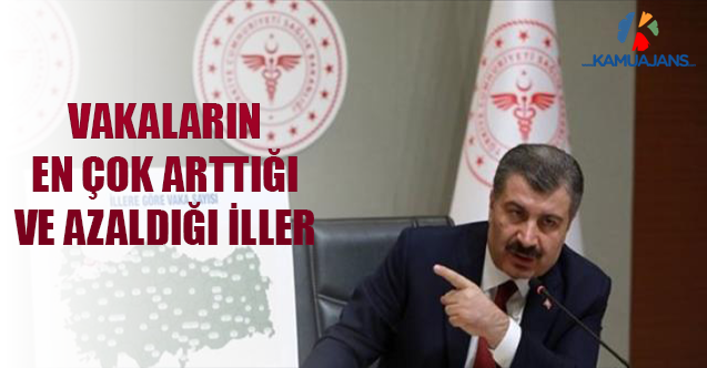 Vakaların En Çok Arttığı Ve Azaldığı İller
