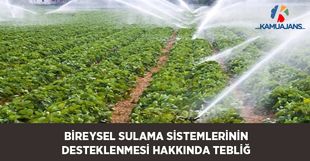 Kırsal Kalkınma Destekleri Kapsamında Bireysel Sulama Sistemlerinin Desteklenmesi Hakkında Tebliğ (25 Şubat 2021)