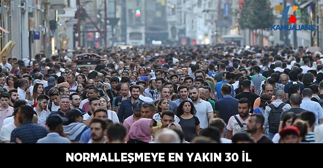 Normalleşmeye En Yakın 30 İl