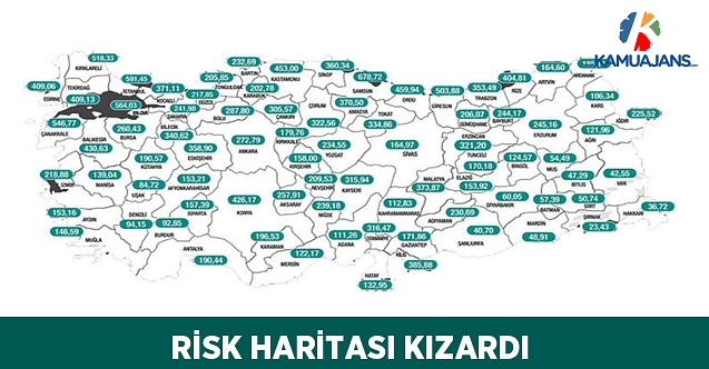 Risk Haritasında 69 İl Kırmızı
