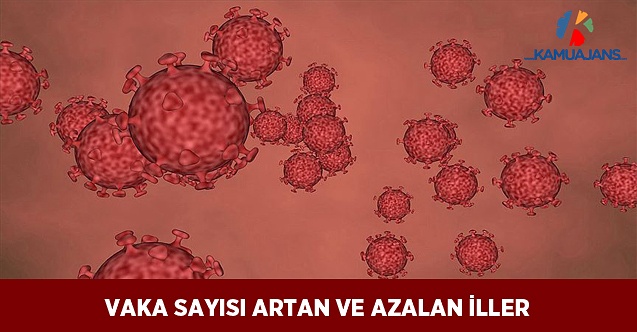 Haftalık Verilere Göre Vaka Sayısı Artan ve Azalan İller