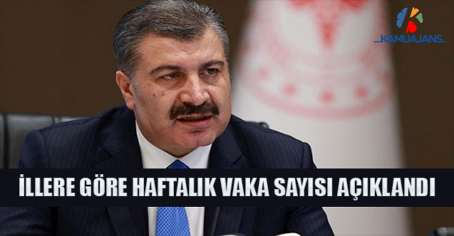 İllere Göre Haftalık Vaka Sayısı Açıklandı